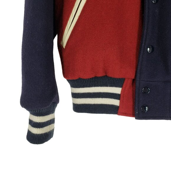 Kith Red and Navy Varsity Jacket - Picture 15 of 16
